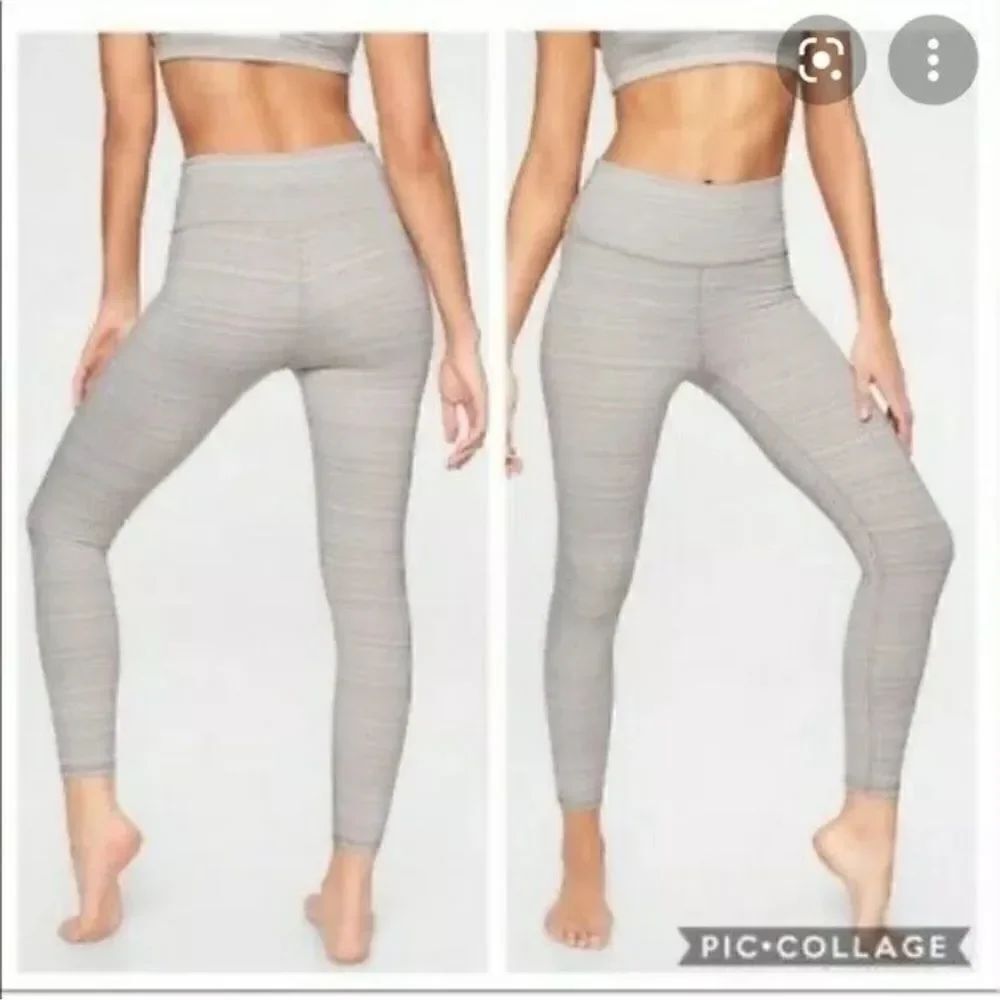 ATHLETA Women's Size Small Jacquard High Rise CHATURANGA Leggings 7/8 length
